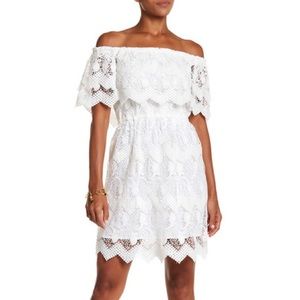 Kobi Halperin Alva Off The Shoulder Lace Dress